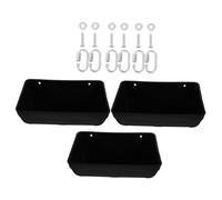 Kisangel 3 Pièces Mangeoires Suspendues pour Poulets Canards avec Clips Abreuvoir et Râtelier Antidébordement pour Bétail et Volaille Conteneur Alimentation Polyvalent pour Clôture