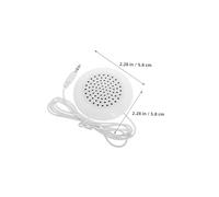 Kisangel 3 Pièces Mini Haut-Parleur Portable pour Oreiller DIY avec Prise Jack pour Sommeil Bureau et Maison Blanc