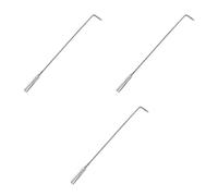 Kisangel 3 Pièces Tisonnier de Foyer Multifonction en Fer Argenté pour | Manche Long, Contrôle Antidérapant, Usage Sûr au Camping et Barbecue, Outil Pratique pour Foyers