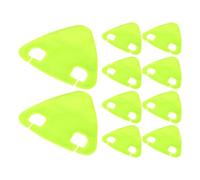 Kisangel 30 Autocollants Réfléchissants Triangulaires Verts pour Vélo Étanches Patchs Autocollants 3M Haute Visibilité pour Sécurité Nocturne Bande Réfléchissante Adhésive pour Cadre et