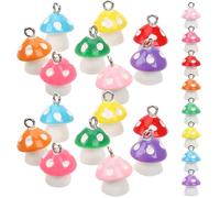 Kisangel 30 Pièces Breloque Champignon en Résine pour Fabrication Bijoux | Accessoires Créatifs pour Atelier Résine Bijoux, Usage Arts et Crafts, Pendentifs Décoratifs Couleur Aléatoire