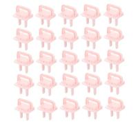 Kisangel 30 Pièces Cache Prise Électrique Bloc À L'épreuve Des Enfants De Sortie De Sécurité Pour Les Prises Couvertures à Douille Pp Rose