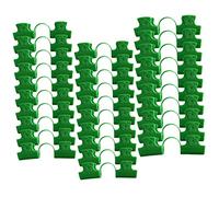 Kisangel 30 Pièces Clips de Fixation de Film de Accessoires pour Tunnel de Jardin Clips Doubles Tête pour Fixer Membrane et Filet Résistants et Durables