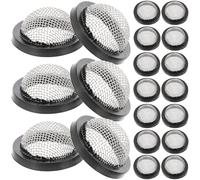 Kisangel 30 pièces Kit de Rondelles Filtres INOX pour Tuyaux de Jardin Lavabos et Machines Filtres Anti-calcaire Faciles à Installer pour Robinetterie