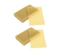 Kisangel 30 Pièces Lot de Cire Abeille Naturelle pour Apiculture Cadres de Cire pour Ruche pour Fabrication Bougies et Artisanat et Respirant Gestion des Essaims
