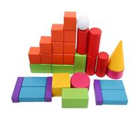 Kisangel 32 Pièces Jeux Éducatifs Bois Modèles Géométriques Montessori pour Apprentissage des Formes Maths Pédagogiques pour Garçon Fille