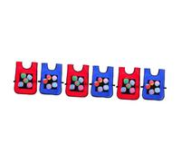 Kisangel 36 Pièces Gilet Adhésif pour Balles Garçon Fille Jeu Plein Air Garçon Fille Développement Motricité et Socialisation et Autocollant Cadeau Ludique Couleur