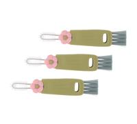 Kisangel 3pièces Brosse De Nettoyage Pour Couvercles Ensemble De Brosses Pour Bouteilles Eau Et Recoins Difficiles Accès Outil De Nettoyage Portable Pour Joints De Couvercles De Tasses