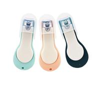 Kisangel 3pièces Coupe-ongles Pour Garçon Fille Kit De Coupe-ongles Avec Gaine Silicone Coupe-ongles Incurvé Pour Tout-petits