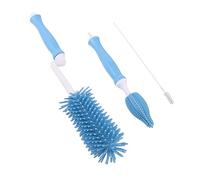 Kisangel 3pièces Goupillon Rotatif Pour Biberon Silicone Goupillon Pour Biberon Garçon Fille Long Manche Pour Nettoyer Efficacement Les