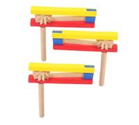 Kisangel 3pièces Lot de Bois à Long Manche pour Percussions Et Garçon Fille Créant Un Rythme Distinctifs Constant Et Continu