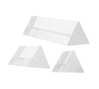 Kisangel 3pièces Optique Triangulaire Transparent Pour Expérience Scientifique Et Photographie Réfraction Lumière