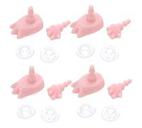 Kisangel 4 Ensembles Doll Hand and Feet Replacement Parts for Doll Body Repair Craft Supplies Creative DIY Accessories