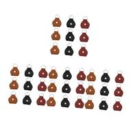 Kisangel 4 Ensembles Sac De Rangement pour Médiators De Guitare PU avec Clés Lot de Noires Accessoire Pratique pour Plectres Et Portable 9 Pièces * 4