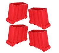 Kisangel 4 Patins En Caoutchouc Pour Échelle Pliante Protection Pour Pieds D'Échelle Embouts Antidérapants Rouges