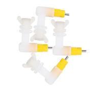 Kisangel 4 pièces Abreuvoir Automatique à Bec pour Volailles Système Abreuvement à Picots pour Poussins Cailles et Petits Oiseaux avec Joint Durable Distributeur Eau Fiable pour Ferme