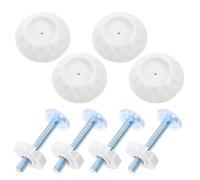 Kisangel 4 Pièces Accessoires pour Barrière de Sécurité Bébé M10*80 | Montage sous Pression, Pièce de Rechange avec Protège-mur et Coupelle, pour Cadres et Escaliers