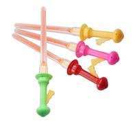 Kisangel 4 pièces Baguettes à Bulles Géantes Jouets de Plein Air sans Liquide Baguettes de Fabrication de Bulles Colorées pour Garçon Fille pour Fêtes et Jeux Jardin Couleur Aléatoire