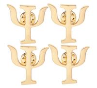 Kisangel 4 Pièces Broches Psychologue Pins Élégants Lettre Grecque pour et Souvenir pour Psychologues