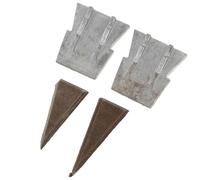 Kisangel 4 pièces Cales de Poignée Marteau Fer Renforcées Lot de Coins pour Réparation et Fixation Outil Menuiserie pour Hache et Outillage Remorque