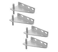 Kisangel 4 pièces Charnières de Porte Réfrigérateur Inox Espace Fixation Facile Compatibles Congélateurs et Portes Freezer pour Réparation et Remplacement