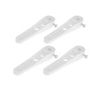 Kisangel 4 Pièces Clé pour Toilette en Plastique Blanc, Accessoire de Remplacement Sécurisé pour Siège de Wc, Outil Pratique pour Salle de Bain