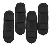 Kisangel 4 pièces Coussinets Épaule Amovibles Nylon pour Sangles de à Dos Rembourrage Épais et Léger pour Pression et Confort Lors de Randonnée et Transport Quotidien Lot de Noir