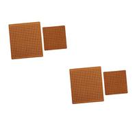 Kisangel 4 Pièces Échiquier Go Cuir pour Garçon Fille Plateau de Jeu Portable Routes Bordure Sécurisée sans Burr et Pratique pour Intérieur et Extérieur