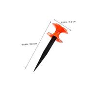 Kisangel 4 Pièces Guide de Tuyau Arrosage roulettes pour Jardin Lot de Piquets Directionnels Orange et Noir Support Stable pour Pelouse et Verts Optimisation Déplacement Tuyau Extérieur