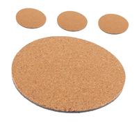 Kisangel 4 pièces Lot de Dessous de Pot Fleurs Liège Antidérapants Ronds Épaisseur Tapis Décoratifs pour Plantes Intérieur et Jardin