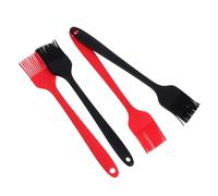 Kisangel 4 pièces Pinceau Silicone pour Marinade avec Manche Long Résistant Chaleur Brosse Flexible pour Badigeonnage Uniforme Ustensile et Polyvalent pour Barbecue et Cuisine