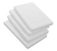 Kisangel 4 Pièces Plaque de Recouvrement Électrique en Plastique Type 118 | Blanc, Format Petit Moyen Grand, Usage Domestique, Design Polyvalent, Protection Simple, Installation Facile
