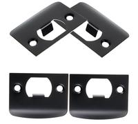 Kisangel 4 pièces Plaque de Renfort Serrure Acier Inoxydable Protection Pêne pour Porte Plaque Gâche pour Alignement et Stabilité Du Verrou