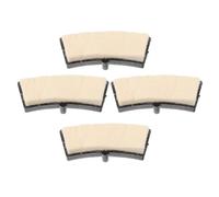 Kisangel 4 Pièces Plaquettes de Frein Feutre Laine Silencieuses pour Vélo Appartement Résistantes Compatibles Plupart des Vélos Indoor Remplacement Sûr Freins pour Fitness