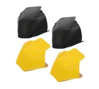 Kisangel 4 pièces Protège Orteils PU pour Patins à roulettes Set de Noir et Jaune Dérapant et Respirant Protège Rayures et Odeurs pour Roller Outdoor