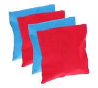 Kisangel 4 pièces Sacs de Haricots Petits sans Remplissage Jeu de Lancer Extérieur pour Sportif Rouge et Bleu
