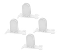Kisangel 4 Pièces Sécurité Des Portes Serrures Épreuvage Enfant Serrure De Fenêtre Coulissante Serrure De Porte D'épreuves Pour Bébé Plastique Blanche