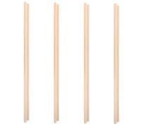 Kisangel 4 pièces Support Bois pour Dominos Racks Unfinished Présentoirs de Tuile pour Jeux de Société Accessoires de Projet Créatif pour Éducation et Artisanat