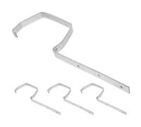 Kisangel 4 Pièces Support Gouttière Métallique Extérieur Fixation Robuste pour Toit Résistant Aux Intempéries Optimisation Drainage Eau Montage Facile pour Systèmes Variés