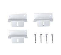 Kisangel 4 pièces Support Z Alliage Aluminium pour Panneaux Solaires Kit Fixation et Résistante pour Camping car Bateau et Facile Surfaces Irrégulières Préassemblé avec Vis et Rondelles