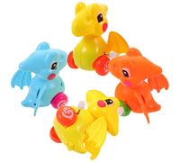 Kisangel 4 pièces Voiture à Remontoir Dinosaure Mini pour Garçons et Filles Modèle Attractif pour Éveil et Jeu Enfantin