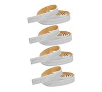 Kisangel 4 rouleaux Baguette Angle Adhésive Mousse Flexible Moulure Murale Autocollante Protectrice et Décorative Plinthe de Protection Angle Facile à Installer pour Salon et Plafond