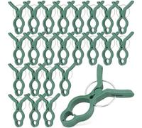 Kisangel 40 Clips en Plastique pour tuteur à tomates, Clips de Support pour Plantes de Jardin Vertes, Pinces à Levier pour Plantes et Fleurs, pour Soutenir ou Redresser Les tiges et Les vignes
