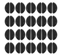 Kisangel 40 Pièces D-shape Silicone Nose Pads For Glasses Soft Non-slip Eyewear Grips For Plastic Frames Low Bridge Fit Comfortable All-day Wear Adhesive Cushions