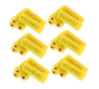 Kisangel 40 pièces Lot Mousse pour Peinture Extérieure Texturés Élastiques pour Grands Murs Pinceaux Embossés Jaunes pour Décoration Façade