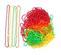 Kisangel 48 Perles Mardi Gras - Colliers Fluo Pour Décorations De Fête - Accessoires De Costume Pour Femmes Des Années 80, Colliers En Plastique Pour Dansantes Et Disco