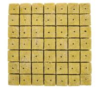 Kisangel 49 Pièces Bloc de Pépinière Hors Sol en Khaki | Aération et Rétention D’humidité, pour Semis Hydroponiques, Jardiniers Maison, Culture en Conteneur