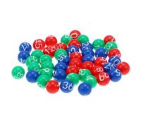 Kisangel 49 pièces Lot de Boules Plastique Numérotées pour Jeu de Bingo et Tombola Balles Légères Colorées et Faciles à Lire Accessoires Amusants pour Fêtes et Tirages Au Sort