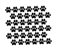 Kisangel 49 pièces Stickers Muraux Décoratifs de Pattes de Chat pour Chambre Garçon Fille PVC Étanche Amovible Décoration Murale Garçon Fille Salon Salle de Jeux