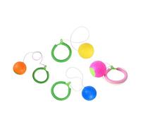 Kisangel 4Pièces Balle Sautante Anneau de Cheville Jeu de Coordination et Fitness pour Garçon Fille Sauter et Amuser Plein Air pour Garçons et Filles